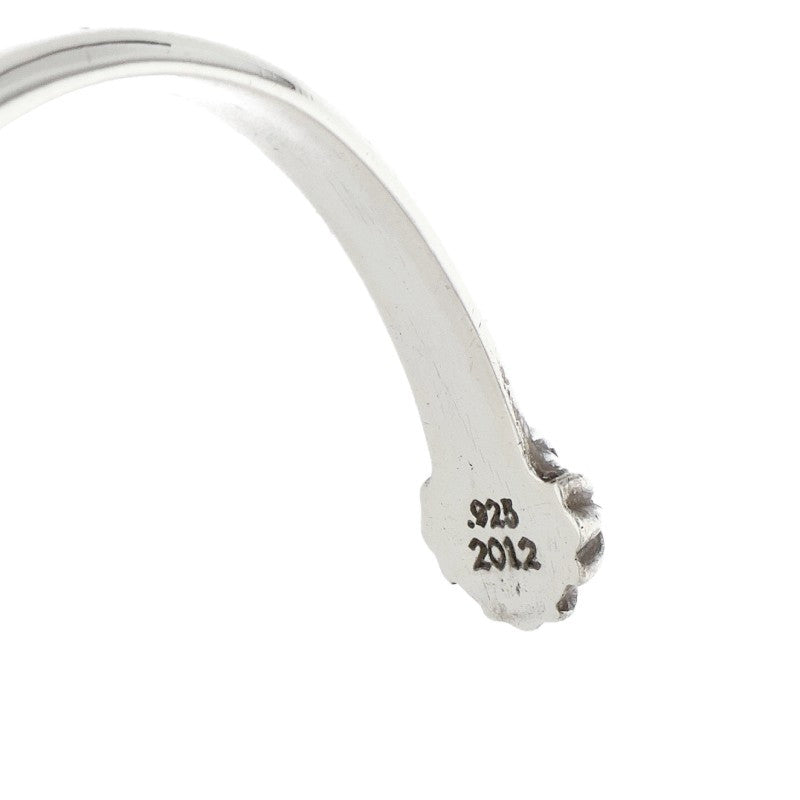 Chrome Hearts Flat CH Silver Bangle Bracelet Size ONE SIZE
