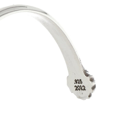 Chrome Hearts Flat CH Silver Bangle Bracelet Size ONE SIZE