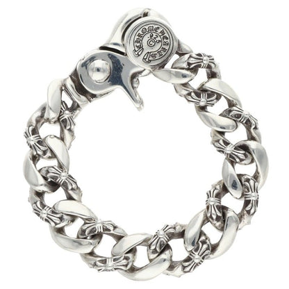 Chrome Hearts FNCY CHN LNK Silver Bracelet Size 13LINK