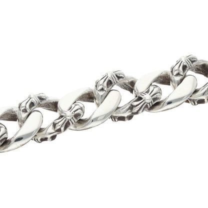 Chrome Hearts FNCY CHN LNK Silver Bracelet Size 13LINK