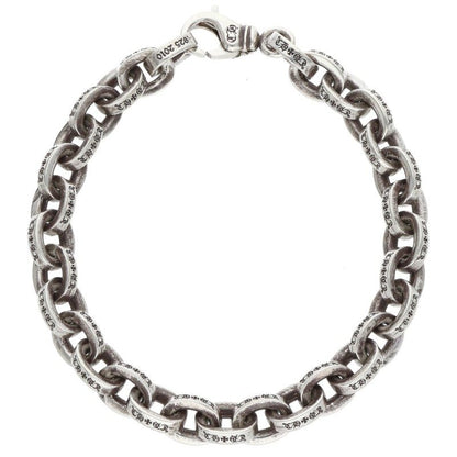 Chrome Hearts Large Paper Chain Silver Bracelet Size 8INCH