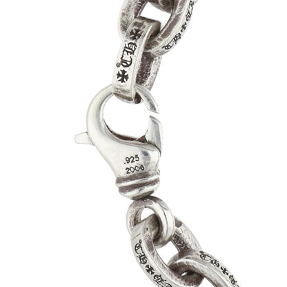 Chrome Hearts Large Paper Chain Silver Bracelet Size 8INCH