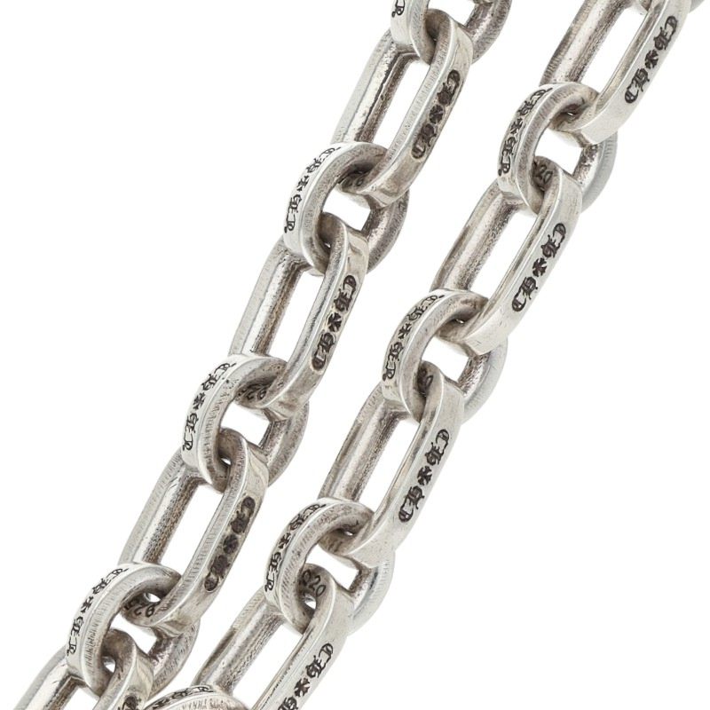 Chrome Hearts Silver PAPER E CHAIN Bracelet Size 10INCH