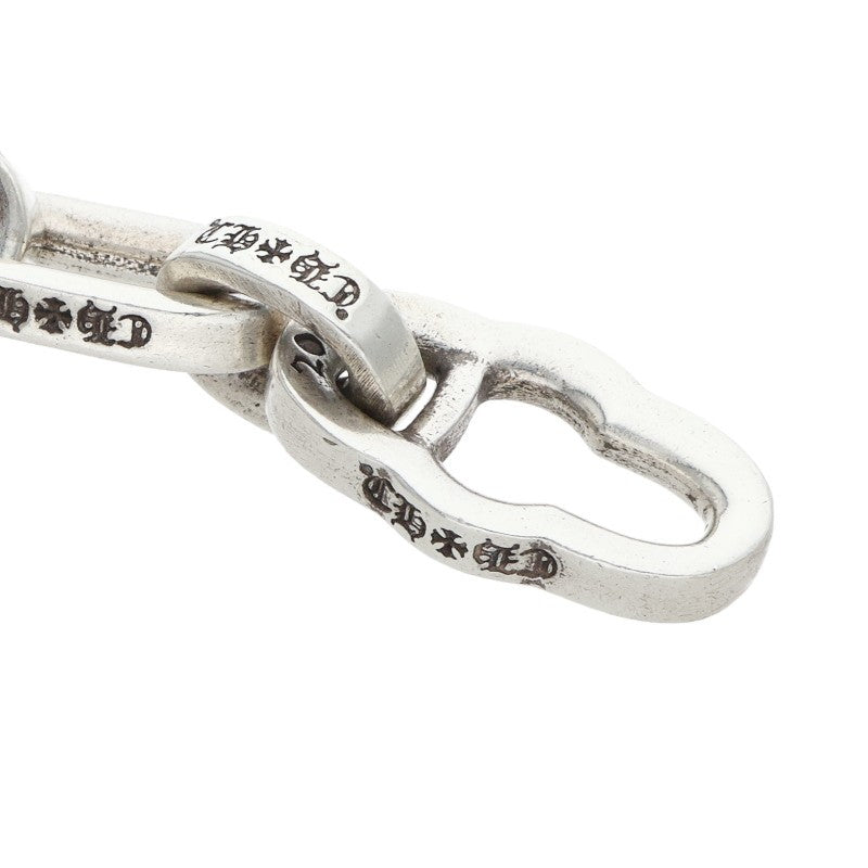 Chrome Hearts Silver PAPER E CHAIN Bracelet Size 10INCH