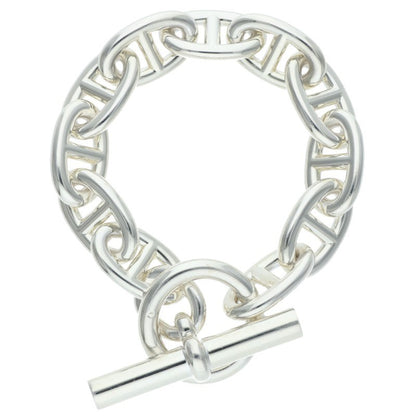 HERMES Silver Chaine d'Ancre TGM Bracelet Size 11LINK