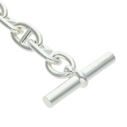 HERMES Silver Chaine d'Ancre TGM Bracelet Size 11LINK