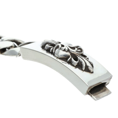Chrome Hearts ID Floral Heart Link Bracelet Size 13LINK