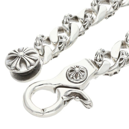 Chrome Hearts Fancy Link Clip Silver Bracelet Size 15LINK