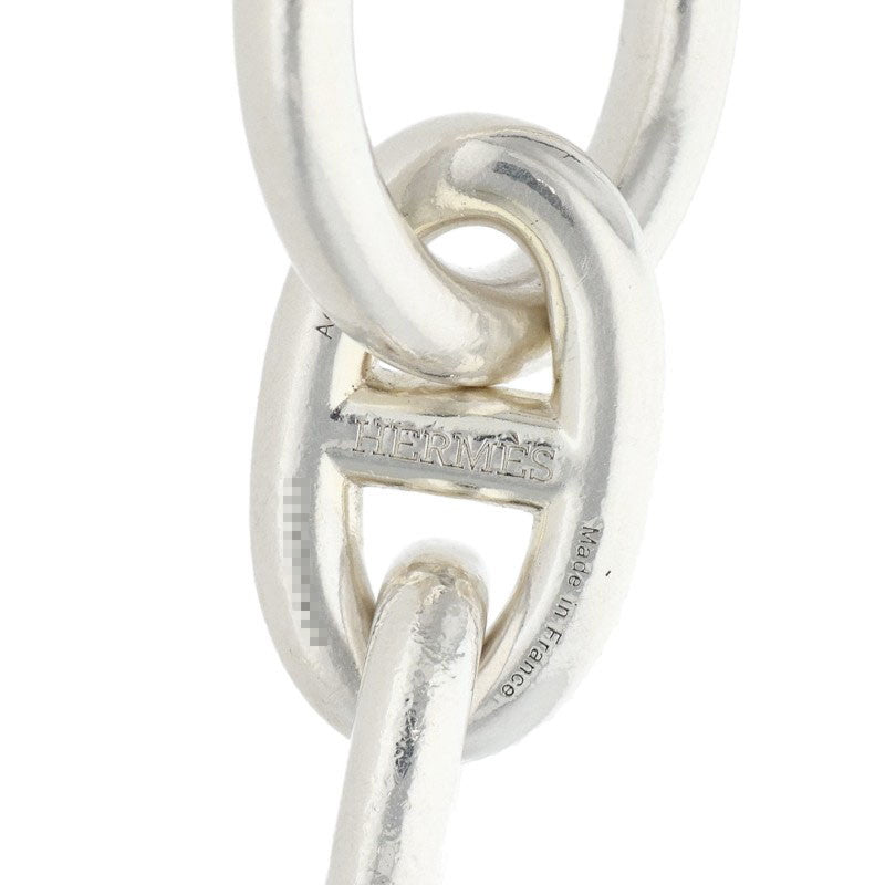 HERMES Chaine d'Ancre MM Silver Bracelet Size 16LINK