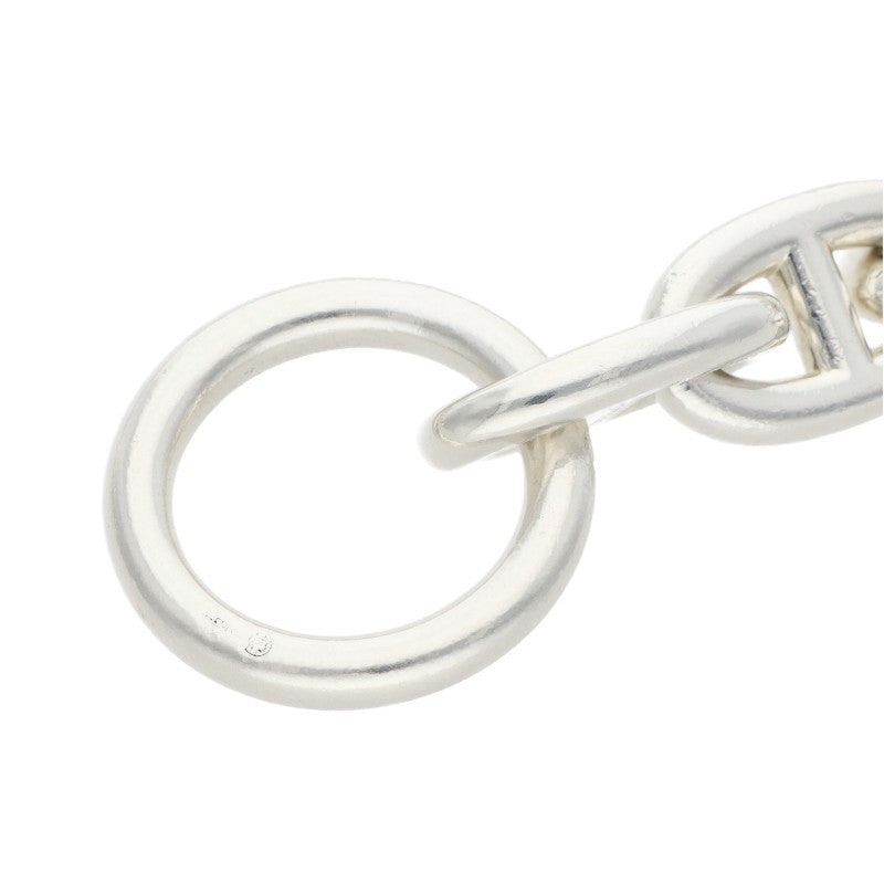 HERMES Chaine d'Ancre MM Silver Bracelet Size 16LINK