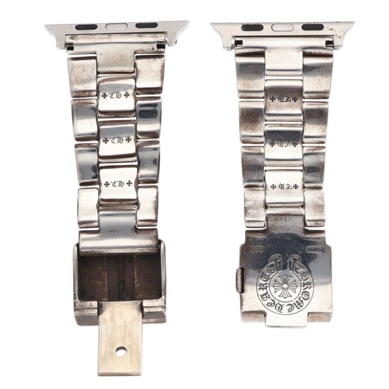 Chrome Hearts FLAT APL CH PLS Silver Bracelet Size 44MM