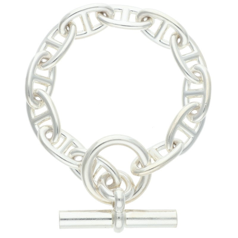 HERMES Silver Chaine d'Ancre GM Bracelet Size 12LINK