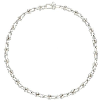 TIFFANY&Co. Silver HardWear Micro Link Bracelet Size L
