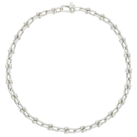 TIFFANY&Co. Silver HardWear Micro Link Bracelet Size L