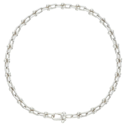 TIFFANY&Co. Silver HardWear Micro Link Bracelet Size L