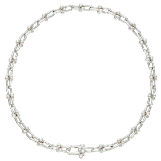 TIFFANY&Co. Silver HardWear Micro Link Bracelet Size L
