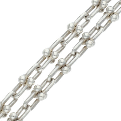 TIFFANY&Co. Silver HardWear Micro Link Bracelet Size L