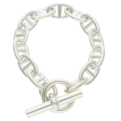 HERMES Silver Chaine d'Ancre TGM Bracelet Size 13LINK