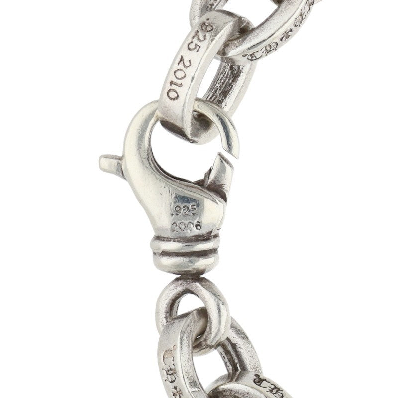 Chrome Hearts Silver LARGE PAPER CHN Bracelet Size 7INCH