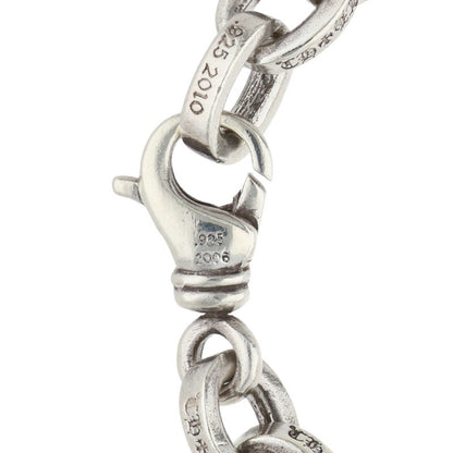 Chrome Hearts Silver LARGE PAPER CHN Bracelet Size 7INCH