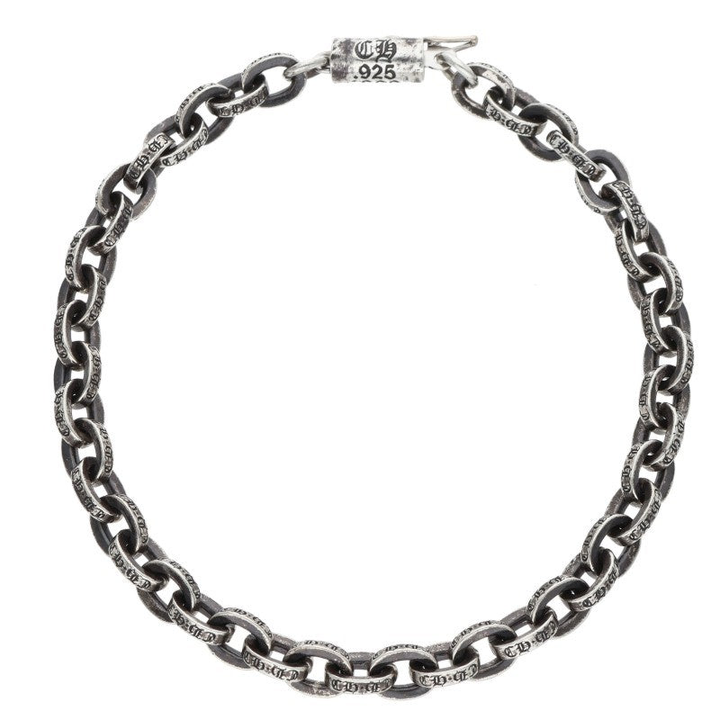 Chrome Hearts Silver PAPER CHAIN Bracelet Size 7INCH