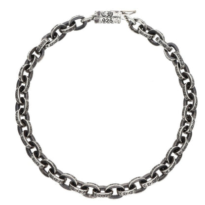 Chrome Hearts Silver PAPER CHAIN Bracelet Size 7INCH