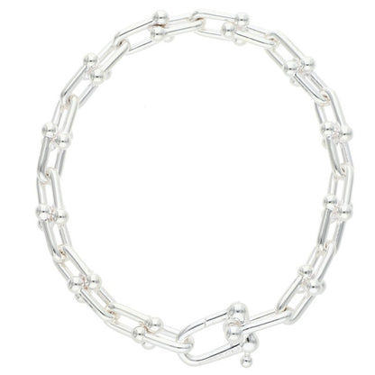 TIFFANY&Co. Hardware Small Link Silver Bracelet Size S