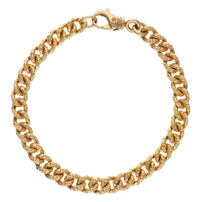 Chrome Hearts 22K XTRA FNCY MINI Bracelet Yellow Size 8INCH