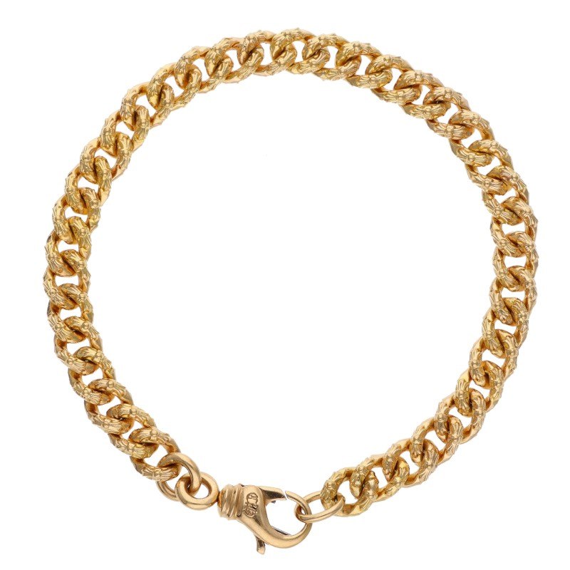 Chrome Hearts 22K XTRA FNCY MINI Bracelet Yellow Size 8INCH