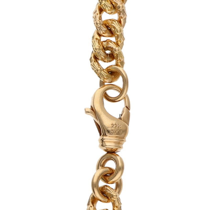 Chrome Hearts 22K XTRA FNCY MINI Bracelet Yellow Size 8INCH