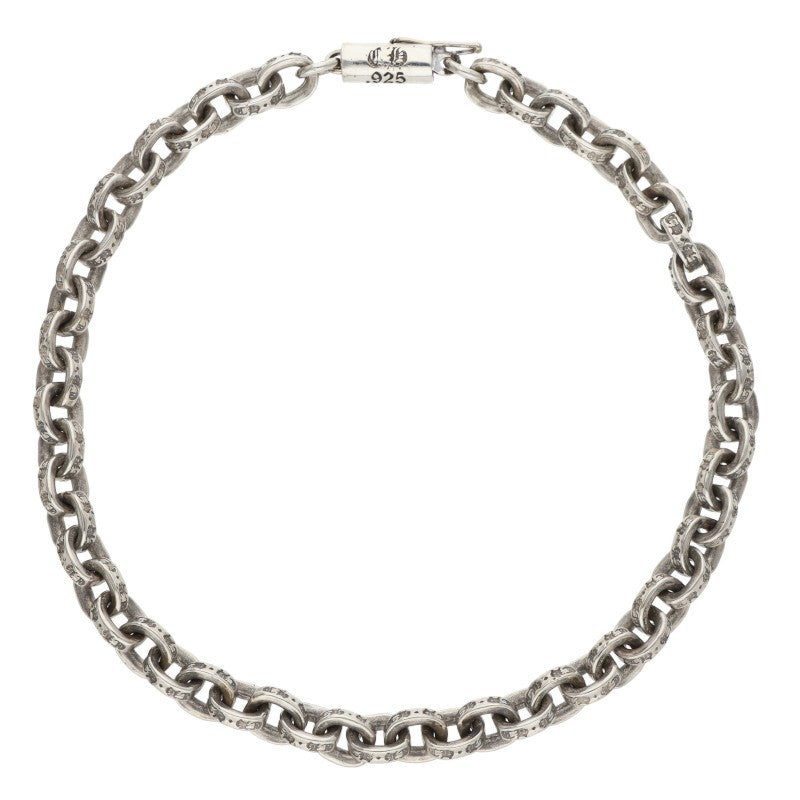 Chrome Hearts Paper Chain Silver Bracelet Size 8INCH
