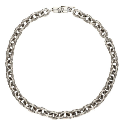 Chrome Hearts Paper Chain Silver Bracelet Size 8INCH