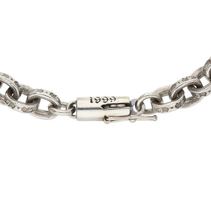 Chrome Hearts Paper Chain Silver Bracelet Size 8INCH