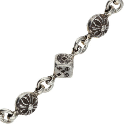 Chrome Hearts DICE NO1 CRSBL Silver Bracelet Size 10LINK