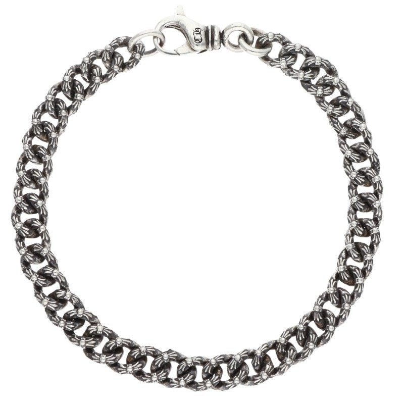 Chrome Hearts XTRA FNCY MINI Silver Bracelet Size 8INCH