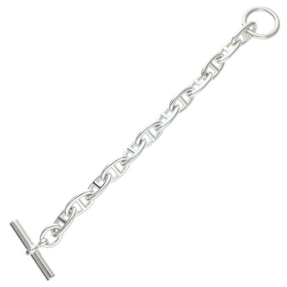 HERMES Chaine d'Ancre GM Silver Bracelet Size 12LINK