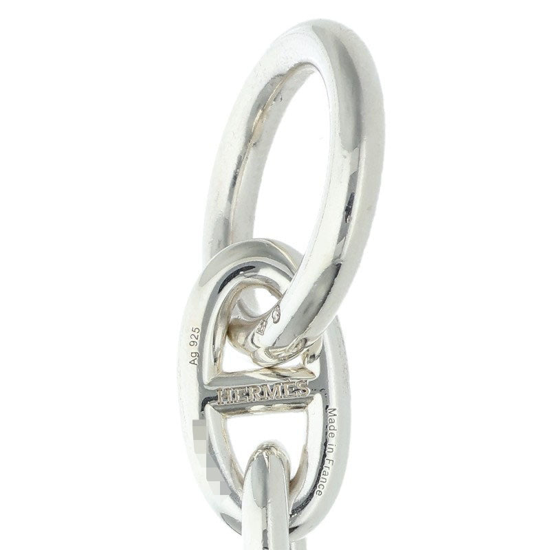 HERMES Chaine d'Ancre GM Silver Bracelet Size 12LINK