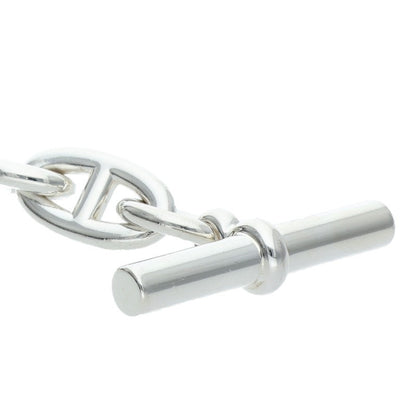 HERMES Chaine d'Ancre GM Silver Bracelet Size 12LINK