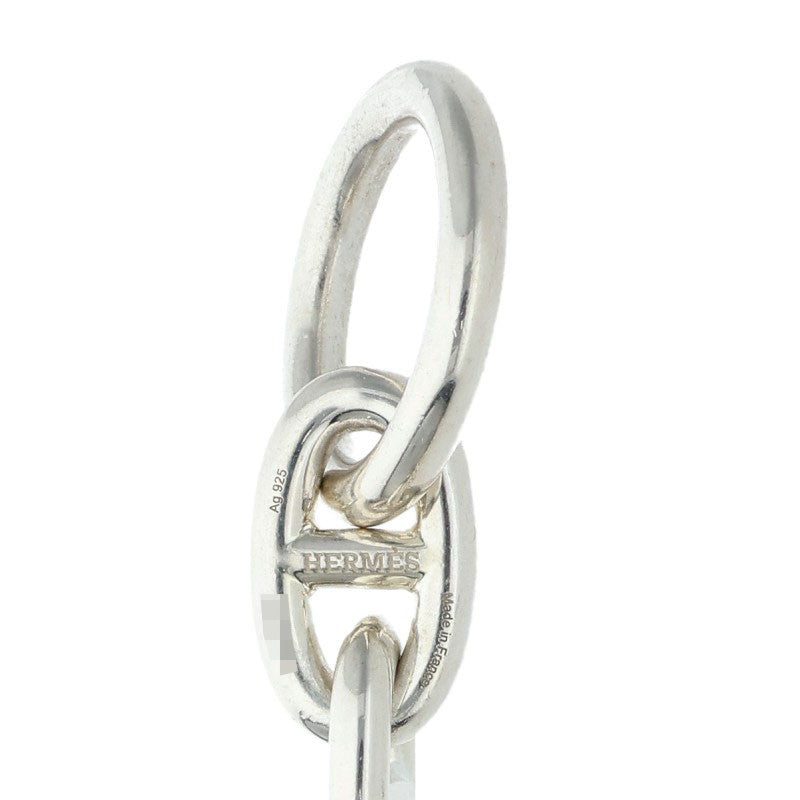 HERMES Chaine d'Ancre MM Silver Bracelet Size 15LINK