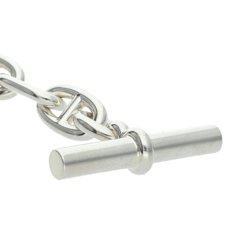HERMES Chaine d'Ancre MM Silver Bracelet Size 15LINK