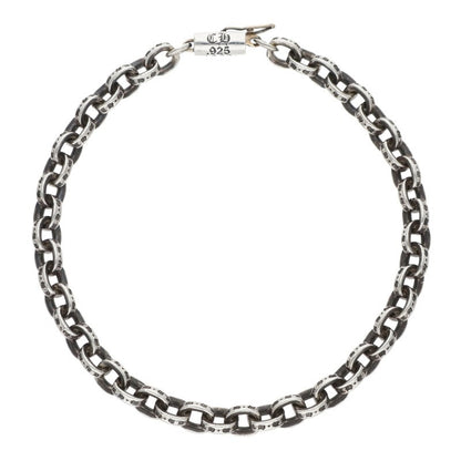 Chrome Hearts Paper Chain Silver Bracelet Size 7INCH