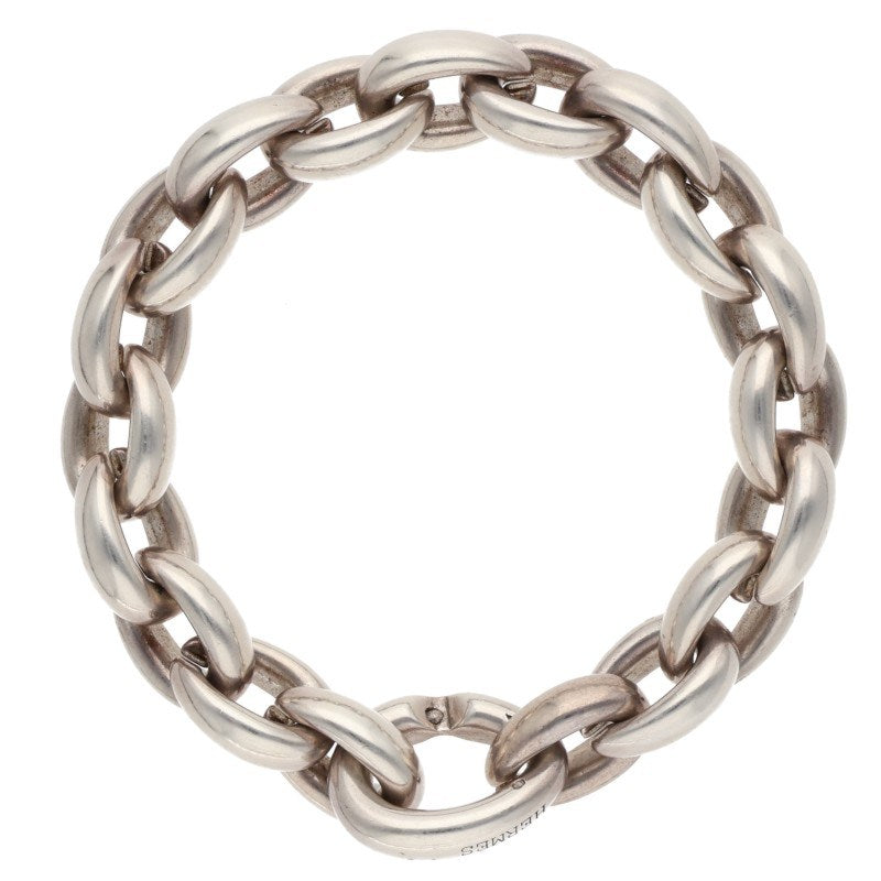 HERMES Acrobat MM Silver Bracelet Size 19LINK