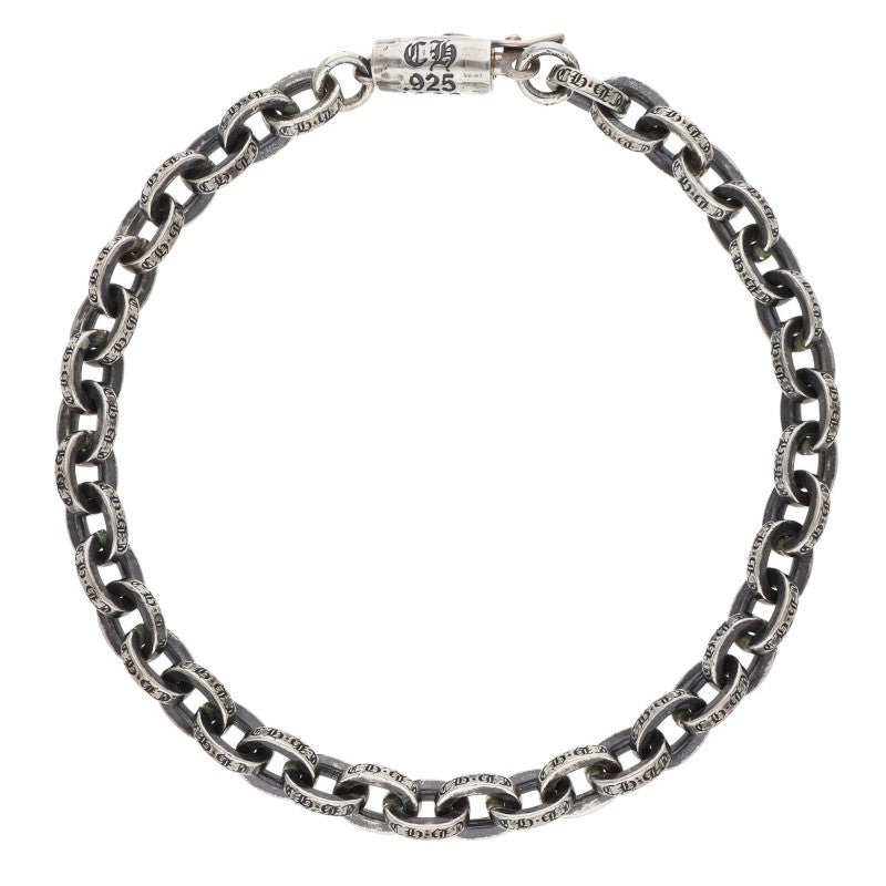 Chrome Hearts Paper Chain Silver Bracelet Size 6.5INCH