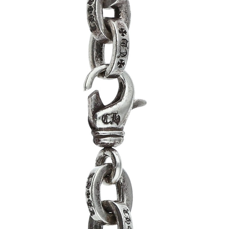 Chrome Hearts Large Paper Chain Silver Bracelet Size 8INCH