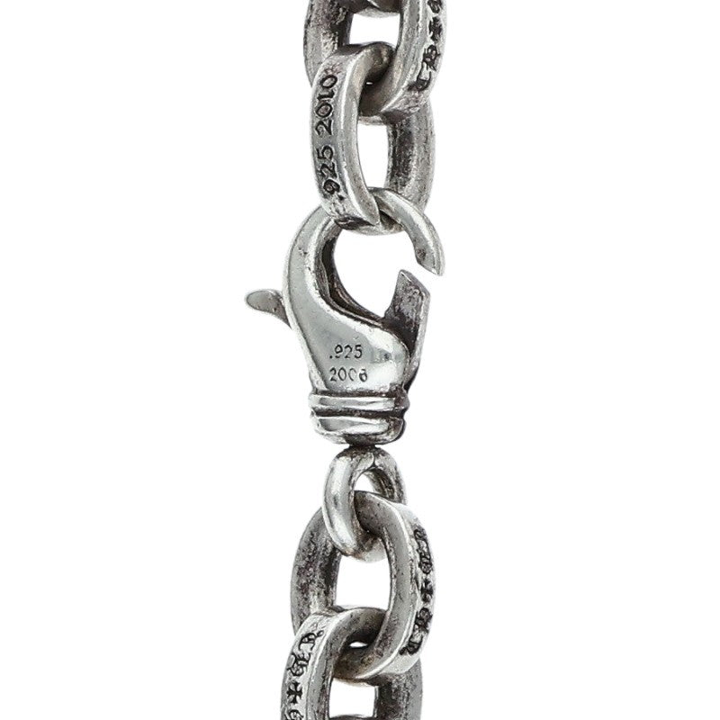 Chrome Hearts Large Paper Chain Silver Bracelet Size 8INCH