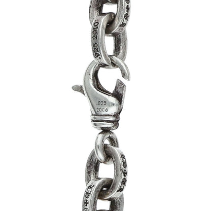 Chrome Hearts Large Paper Chain Silver Bracelet Size 8INCH