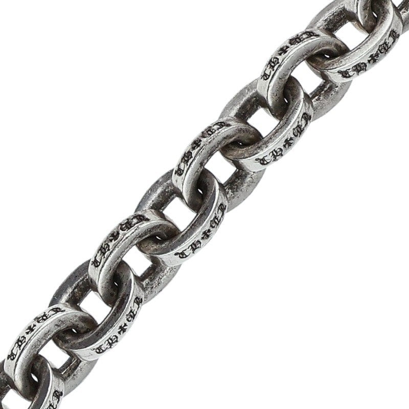 Chrome Hearts Large Paper Chain Silver Bracelet Size 8INCH