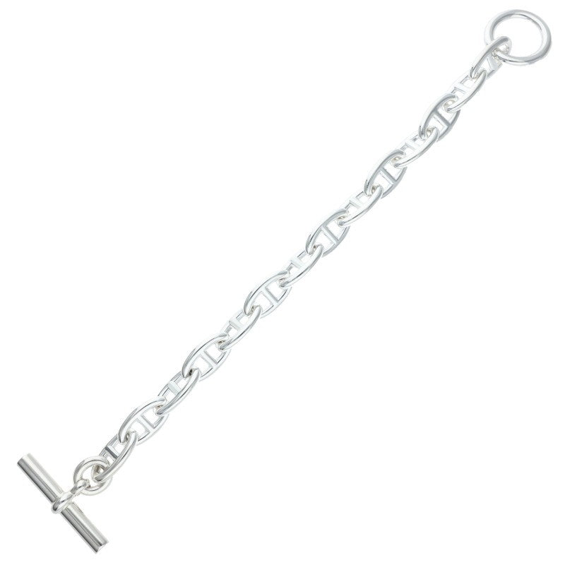 HERMES Chaine d'Ancre GM Silver Bracelet Size 14LINK