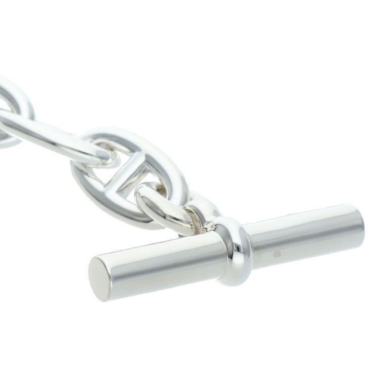 HERMES Chaine d'Ancre GM Silver Bracelet Size 14LINK