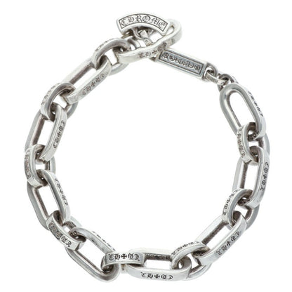 Chrome Hearts PAPER E CHAIN Silver Bracelet Size 8LINK